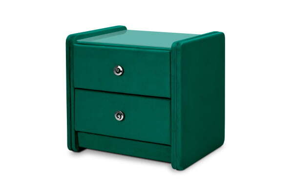 Тумба для спальни Lion (540x440x520) Изумрудный (Изумрудный)