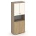 Шкаф высокий широкий ES.ST-1.4R I (800х420х1977) (Латте/Сатин/Лакобель ivory)