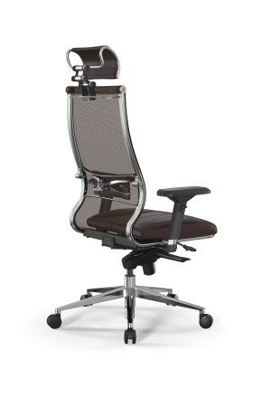 Кресло для руководителя Метта Samurai L2-6D - TS+Infinity /Kc00/Wm06/D04P/H2cL-3D(M06.B32.G11.W03) (Темно-коричневый)