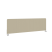 Экран тканевый боковой L1200мм Б.ТЭКР-120 1200x22x390 (Темно-бежевый/Белый металл)