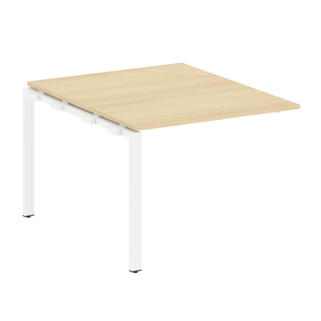 Проходной наборный элемент переговорного стола Metal System Style БП.ППРГ-1 1000x1235x750 (Акация/Белый металл)
