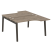 Рабочая станция на деревянных опорах Onix Wood OW.D.SA-2 1380x1995x750 (Тиквуд Светлый/Дуб Темный)