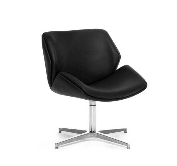 CHARM lounge кресло полированный алюминий (Черный)