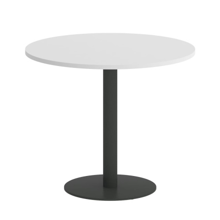 Стол круглый VR.SP-5-90.1 900x900x750 (Белый/Антрацит Металл)