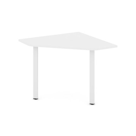 Угловой элемент переговорного стола SN-6.UPRG-001 (1180х1180х750) (Белый/Металл Белый)