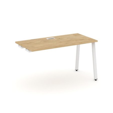 Стол-приставка к опорным элементам SN-6A.OPRS-024 (1580х800х750) (Тиквуд Светлый/Металл Белый)