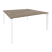 Рабочая станция на П-образном м/к Onix O.MP-D.RS-2.4.8 1580x1635x750 (Тиквуд Темный/Белый Металл)
