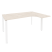 Стол эргономичный правый на П-образном м/к Onix O.MP-SA-4R 1580x1180x750 (Тиквуд Темный/Белый Металл)