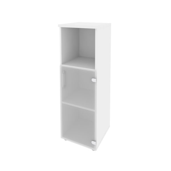 Шкаф средний узкий правый Onix O.SU-2.2R 400x420x1207 (Белый Бриллиант)