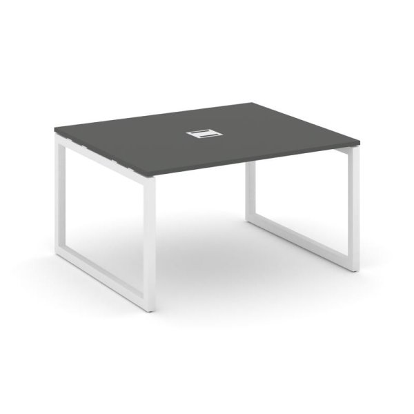 Стол переговорный SN-5O.SPRG-032 (1180х1180х750) (Антрацит/Металл Белый)