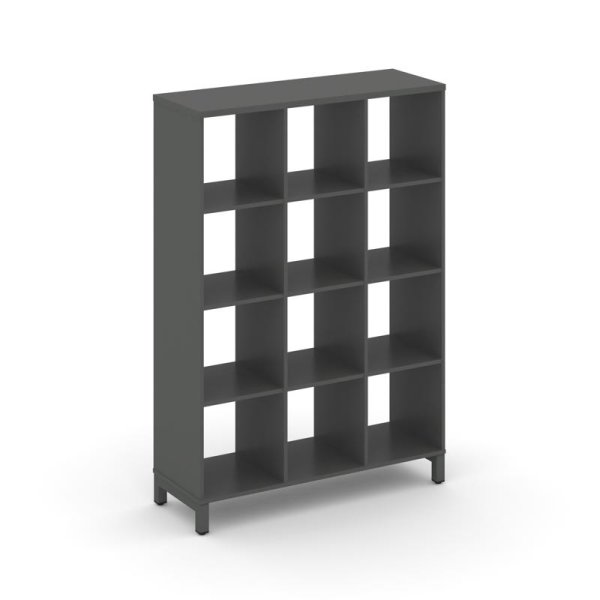 Каркас стеллажа 4 яруса SN.KS-430 (1121х400х1615) (Антрацит/Металл Антрацит)