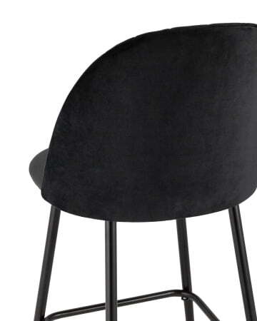 Стул барный Марсель велюр черный (Стул барный Марсель черный)