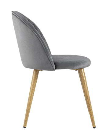 Стул Лион Страйпс велюр серый (Стул Лион серый)