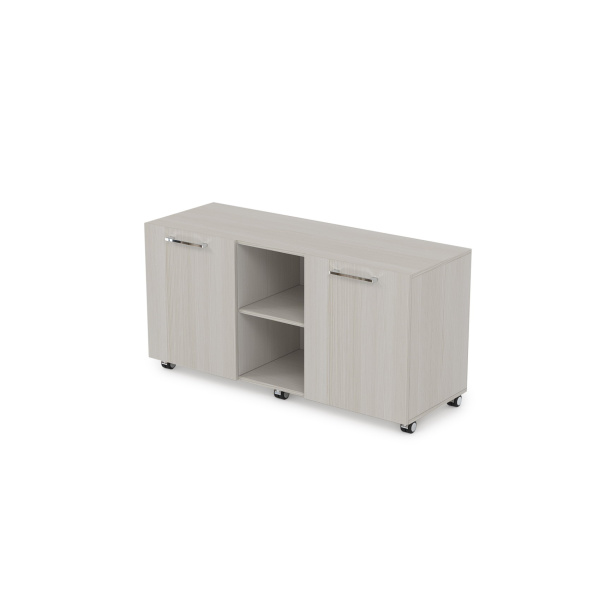 10Т.006.16 Тумба сервисная, мобильная  (1300x450x663) (Ivory)