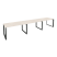 Рабочая станция на О-образном м/к Onix O.MO-RS-3.3.8 4140x800x750 (Тиквуд Темный/Белый Металл)