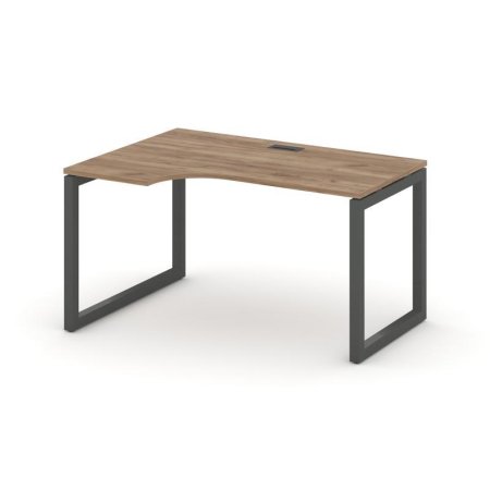 Стол рабочий эргономичный SN-5O.SPA-021(L) (1380х800/980х750) (Дуб Табак/Металл Антрацит)
