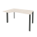 Стол эргономичный левый на П-образном м/к Onix O.MP-SA-2L 1380x980x750 (Тиквуд Темный/Белый Металл)