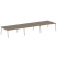 Рабочая станция на 6 рабочих места на А-образном м/к Metal System Style БА.СМ-6.5 5400x1475x750 (Дуб наварра/Серый металл)