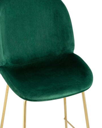 Стул полубарный Beetle со спинкой изумрудный (Стул полубарный Турин изумрудный)