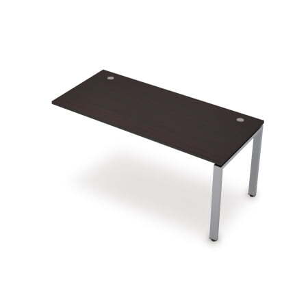 6МБК.6189 Линейная бенч-система, конечный модуль (1400x800x750) (Венге/Алюминий матовый)