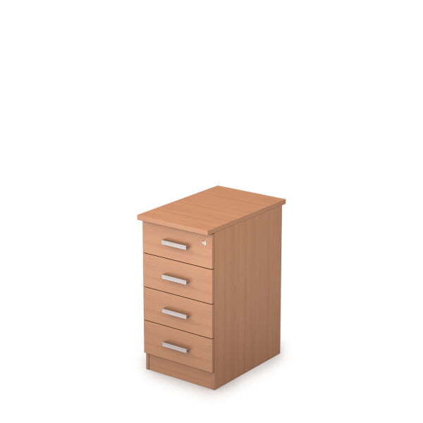 2ТЗ.002.3 Тумба приставная с топом, замок 394x600x750 (Бук)