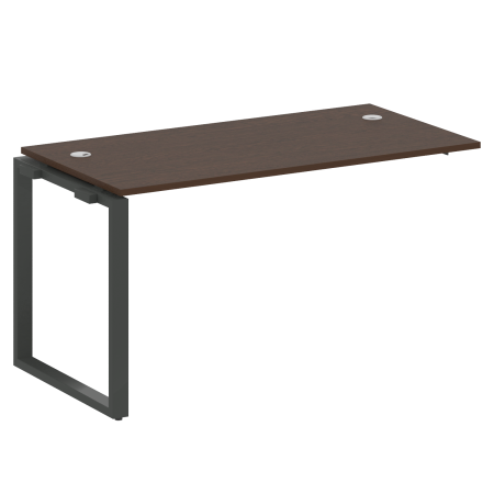 Проходной наборный элемент рабочей станции Metal System Style БО.ПРС-СП-1.3 1400x720x750 (Венге Цаво/Антрацит металл)