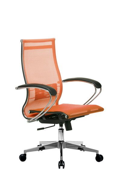 Кресло для руководителя Метта МЕТТА-9(MPRU)/подл.131/осн.004 (Оранжевый)