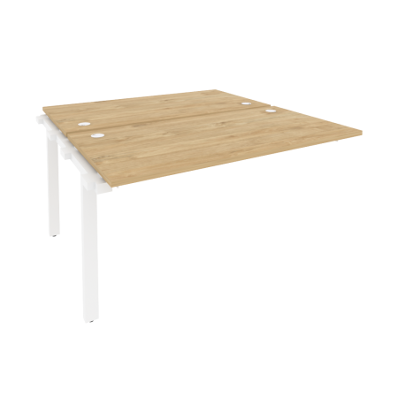 Наборный элемент рабочей станции на м/к Onix O.M-2.NRS-3.7 1380x1475x750 (Тиквуд Светлый/Белый Металл)