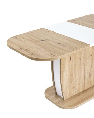 Стол Barrel 110-145*70 дуб/белый (Стол обеденный BARREL дуб)