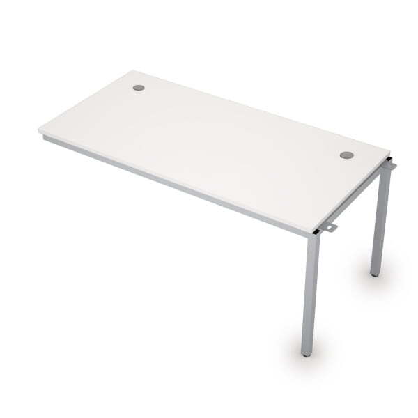 6МБС.184 Линейные бенч-системы, средний модуль (1600x800x750) (Белый/Алюминий матовый)