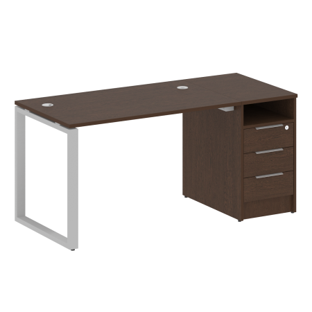Рабочая станция Metal System Style БО.РС-СТП1.2 1612x750x750 (Венге Цаво/Серый металл)