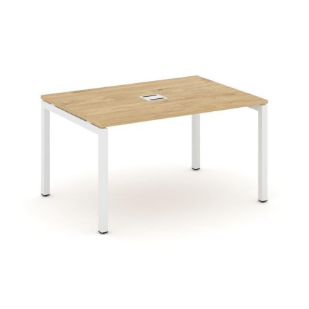 Стол переговорный SN-5P.SPRG-001 (980х980х750) (Тиквуд Светлый/Металл Белый)