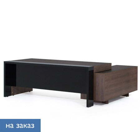 LAVA Стол для руководителя 203 (Табак/Черный глянец)