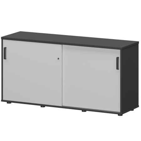 Тумба-купе Смарт СМТ-15.7К Тип1 1496x444x750 (Графит/Белый)