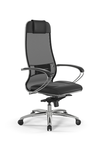 Кресло для руководителя Метта Samurai L1-2K - TS+Infinity /Uc00/Wm06/K2cL(M06.B31.G04.W03) (Черный)