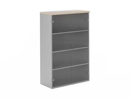 Шкаф со стеклянными дверями Flash FLS321 900x420x1411 (Дуб)