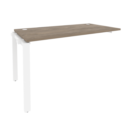 Наборный элемент рабочей станции на П-образном м/к Onix O.MP-1.NRS-3.7 1380x720x750 (Тиквуд Темный/Белый Металл)