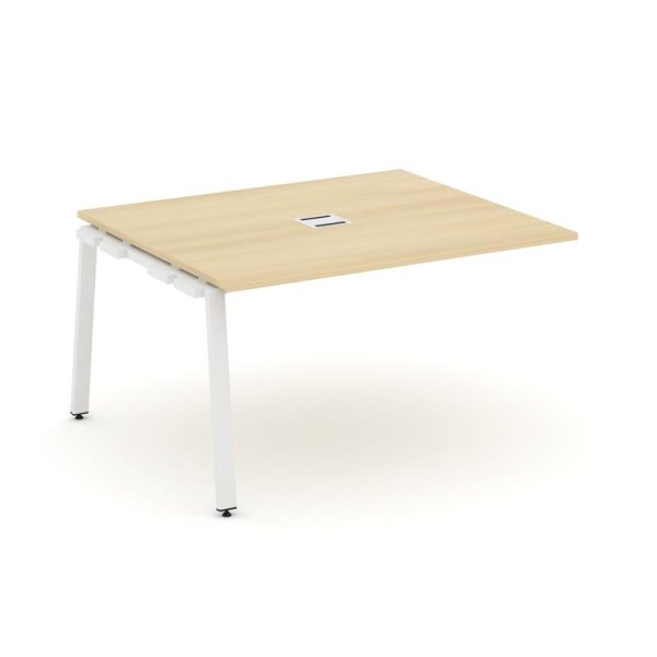 Проходной наборный элемент переговорного стола SN-6A.NSPRG-032 (1180х1180х750) (Акация Лорка/Металл Белый)