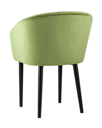 Стул с подлокотниками Нейтон велюр травяной (Стул Нейтон травяной)