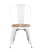 Стул TOLIX WOOD белый глянцевый (Стул Tolix белый глянцевый)
