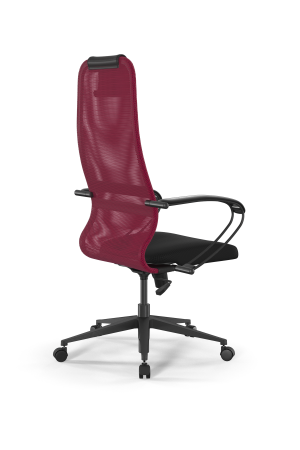 Кресло для руководителя Метта Sit 8 B1-8K - X1+UMF(X1) /Uh00/Wh00/K1bL(M09.B11.G19.W02) (Красный | Черный)