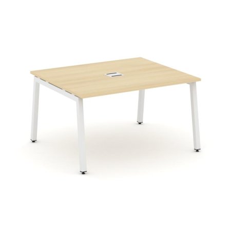 Стол переговорный SN-5A.SPRG-032 (1180х1180х750) (Акация Лорка/Металл Белый)