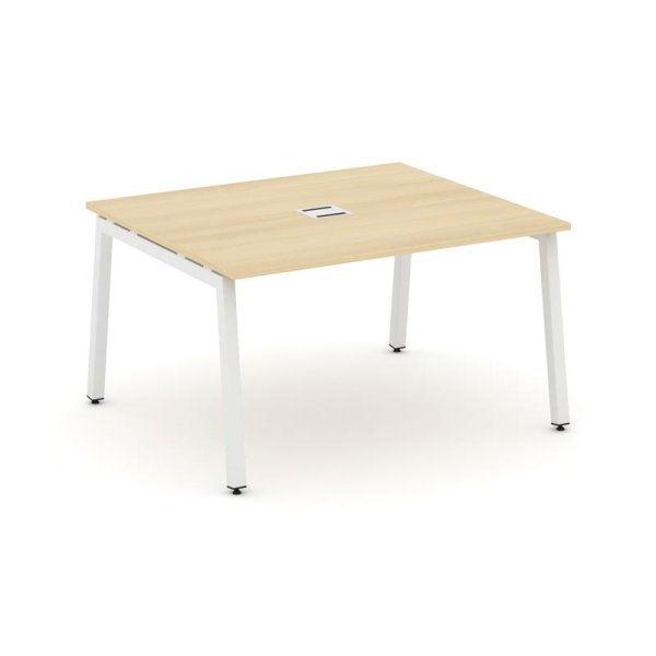 Стол переговорный SN-5A.SPRG-034 (1580х1180х750) (Акация Лорка/Металл Белый)