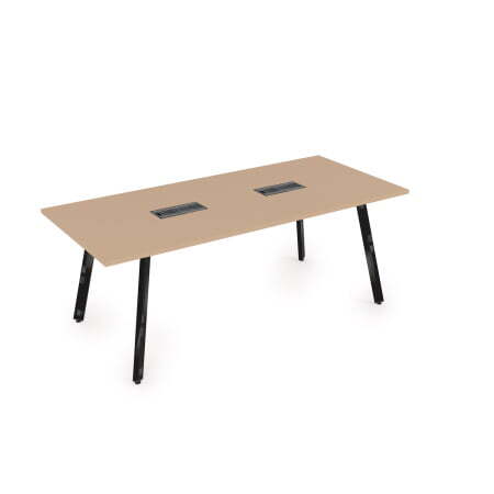 10СП.096 Стол переговорный (2000x900x750) (MokkoЧерный глянец)