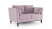 Диван 2-местный раскладной Neapole (1700x970x960) Розовый (Розовый)