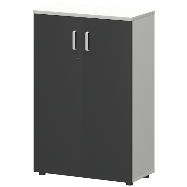 Шкаф Смарт СМШ-38Д Тип1 792x380x1214 (Белый/Графит)