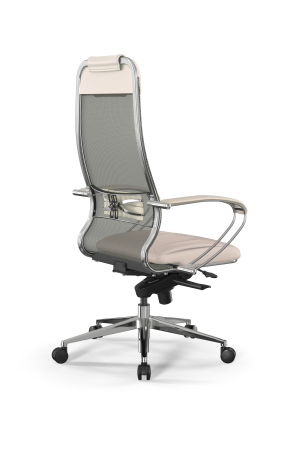 Кресло для руководителя Метта Samurai L1-2K - TS+Infinity /Uc00/Wm06/K2cL(M06.B32.G11.W03) (Молочный)