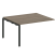 Проходной наборный элемент переговорного стола Metal System Style БП.ППРГ-3 1400x1235x750 (Дуб Наварра/Серый металл)