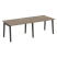 Стол переговорный на деревянных опорах Onix Wood OW.PRG-2.2 2360x980x750 (Тиквуд Светлый/Дуб Темный)