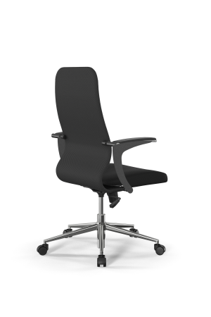 Кресло для руководителя Метта Sit 8 B2-10U - UMF(X1) /Uh02/Wh00/U1mL-b(M09.B23.G18.W01) (Темно-серый | Черный)